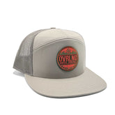 7-Panel Trucker OVRLND Patch Khaki/Loden cap